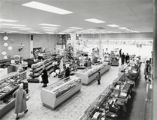 Interiör av butiken.