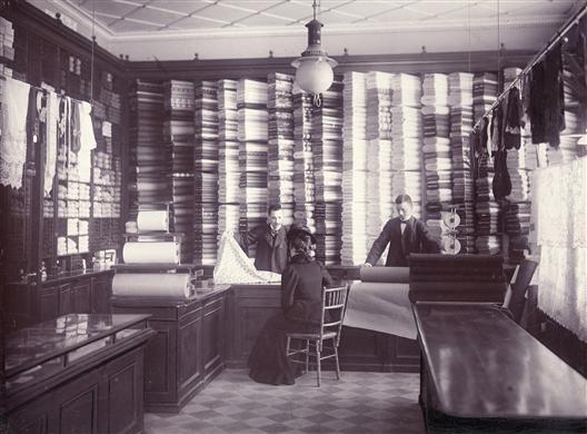 Garn- och vävnadsavdelningen.