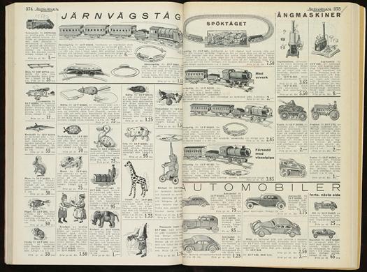 Postorderkatalog, leksaker.