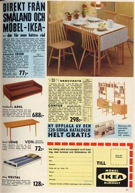 Reklam för IKEA i Älmhult.