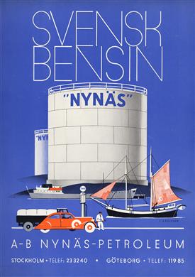 Reklam, AB Nynäs Petroleum.