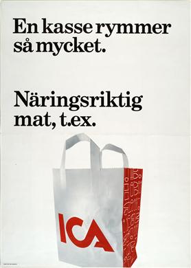 Reklamannons, ICA-kassen, 1970 ca, 