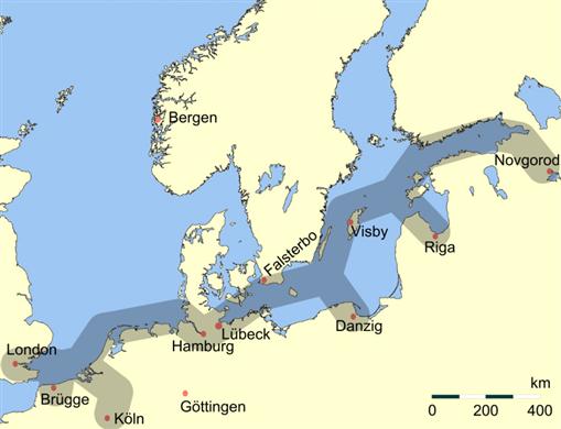 Hansans handelsrutter